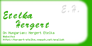 etelka hergert business card